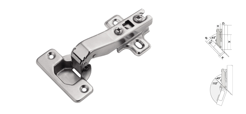 45 Concealed Hinge,45 degree